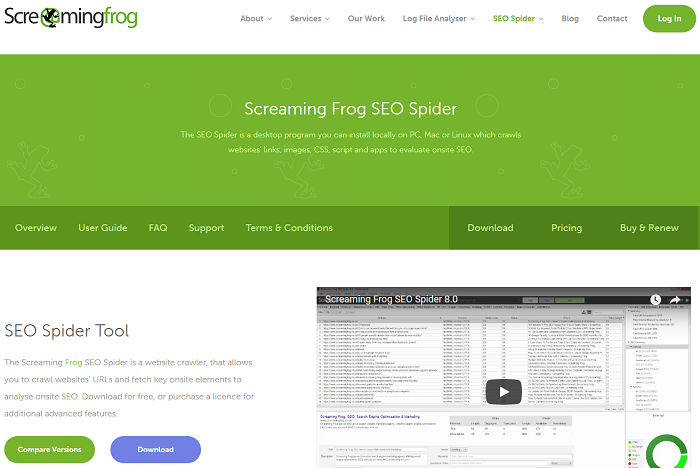 Screaming Frog SEO Spider